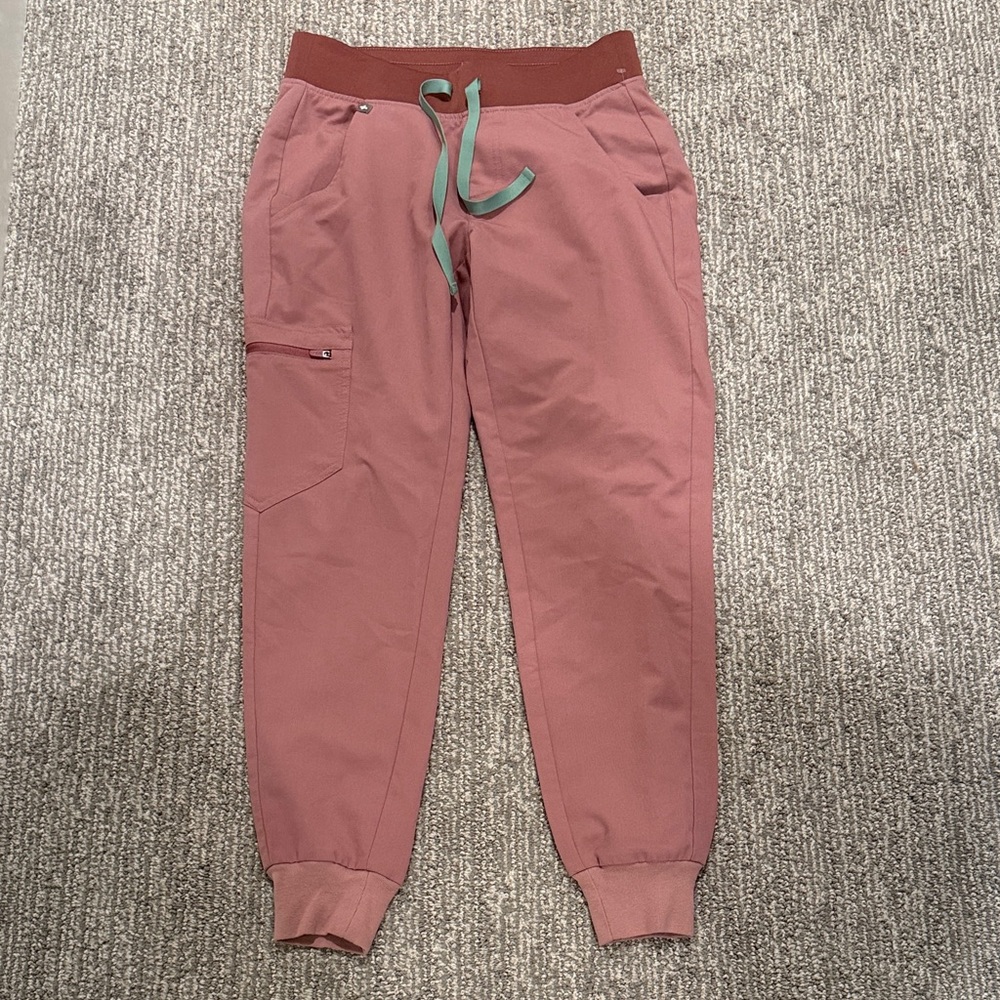 Figs Women's Joggers in Mauve and Teal